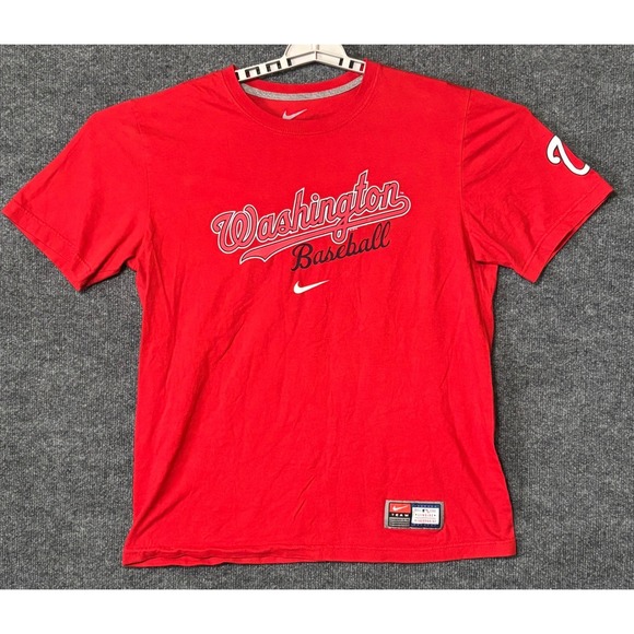 Nike Other - Nike Mens Medium T-Shirt Red Washington Nationals Baseball MLB Graphic Tee